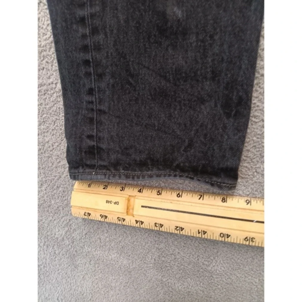 Levi's 501 Original Fit Men's W38 L30 Black‎ Denim Jeans Button Fly Straight Leg